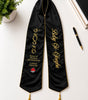 Custom velvet graduation stole