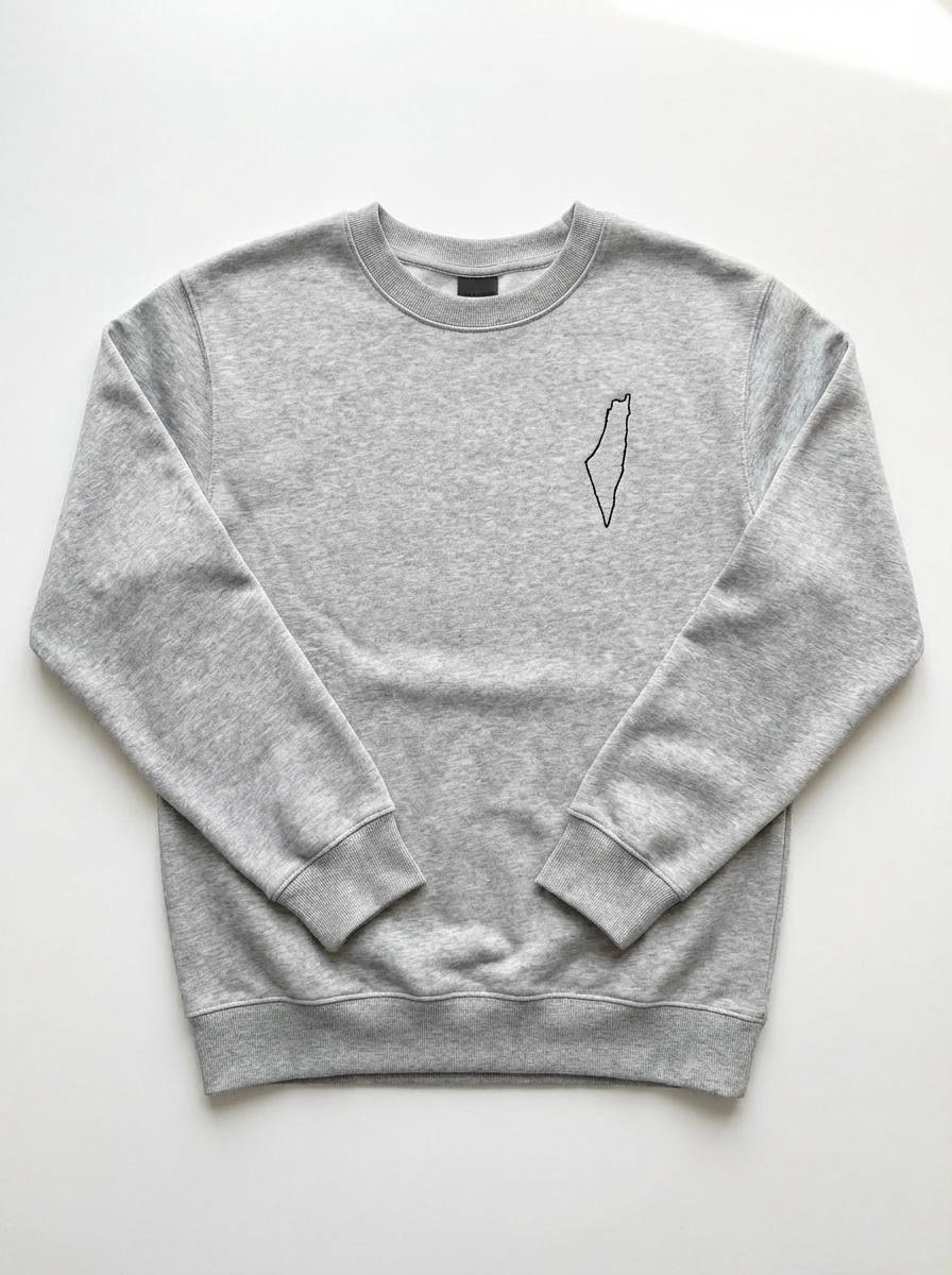 Map of palestine sweatshirt