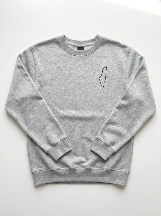 Map of palestine sweatshirt