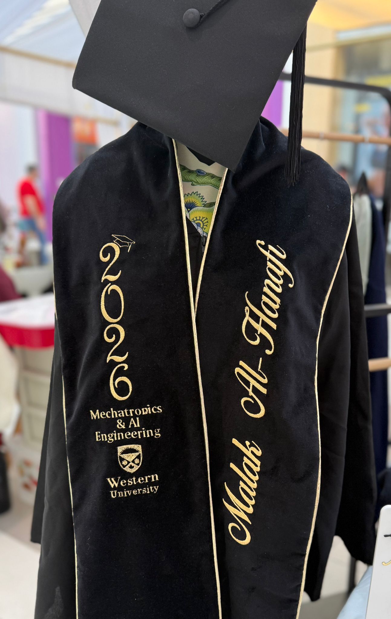 Custom Satin Graduation stole