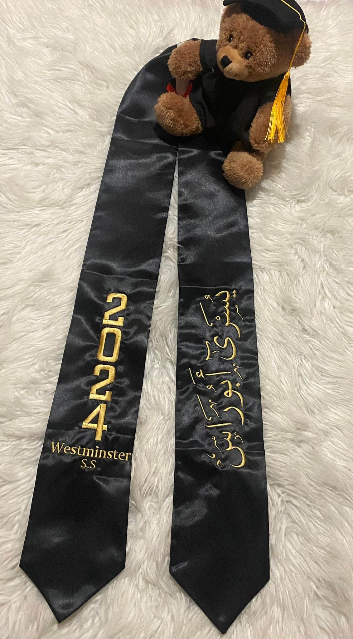 Custom Satin Graduation stole