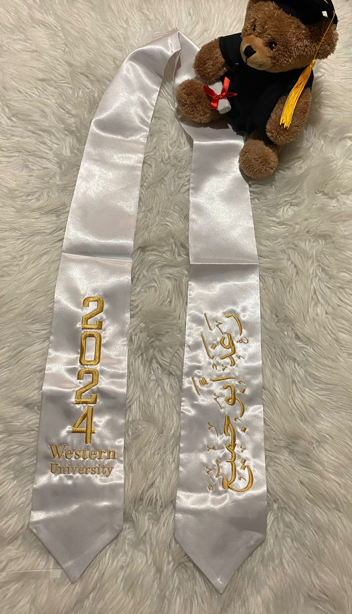 Custom Satin Graduation stole