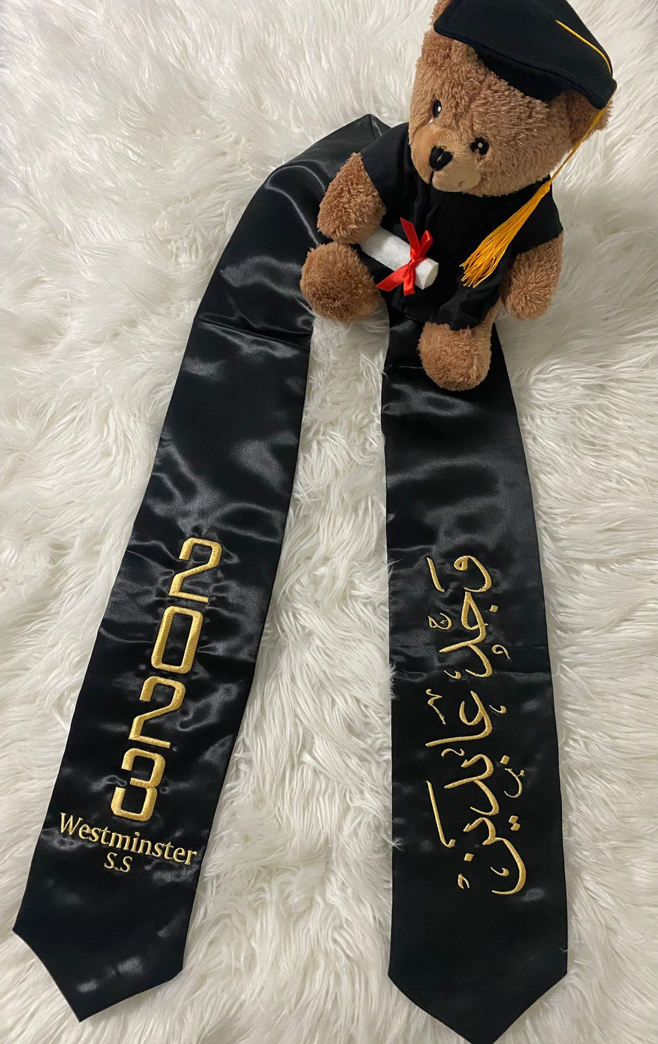 Custom Satin Graduation stole
