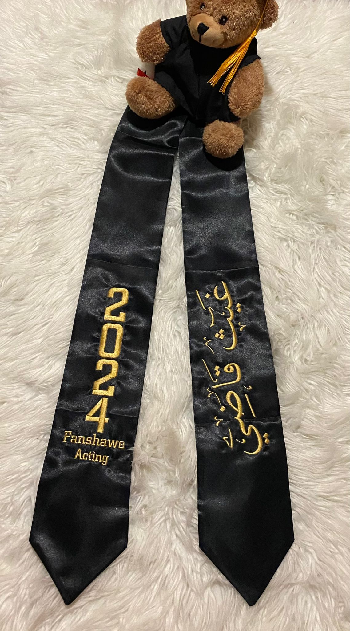 Custom Satin Graduation stole