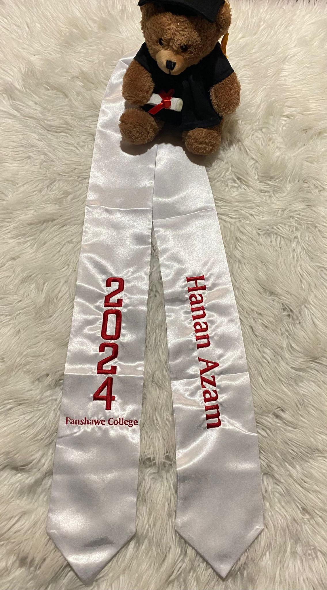 Custom Satin Graduation stole