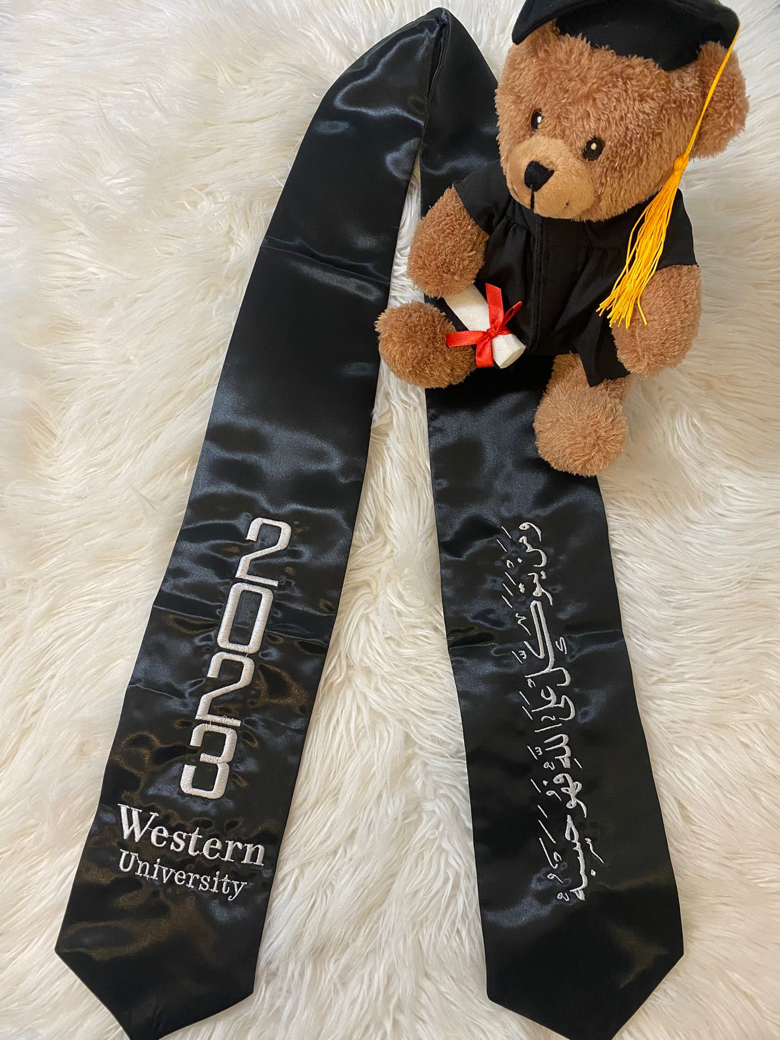 Custom Satin Graduation stole
